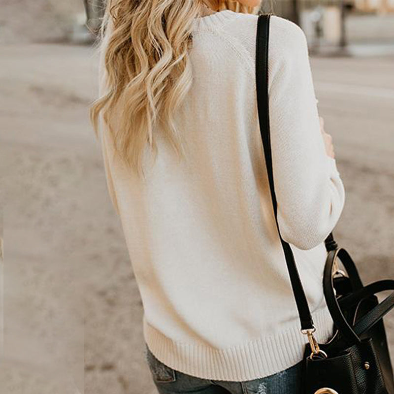 Women's Plus Size Love Sweater Pullover