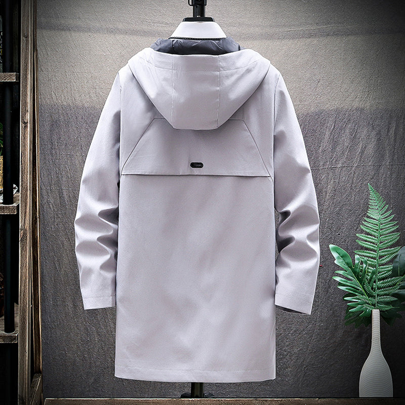 Men's Long Trench Outfits Coat