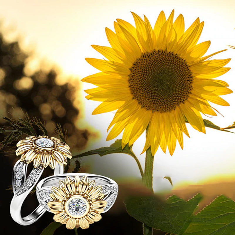 Sunshine Sunflower Ring