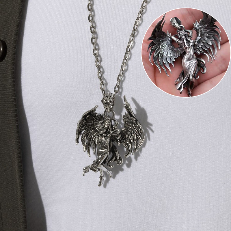 Evil Angel Pendant Necklace