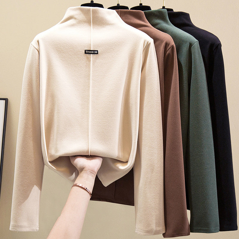 Thickened Double-sided Half turtleneck Sweater