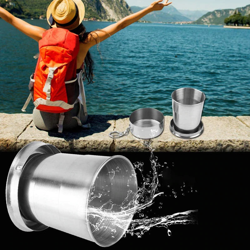 Stainless Steel Folding Cups