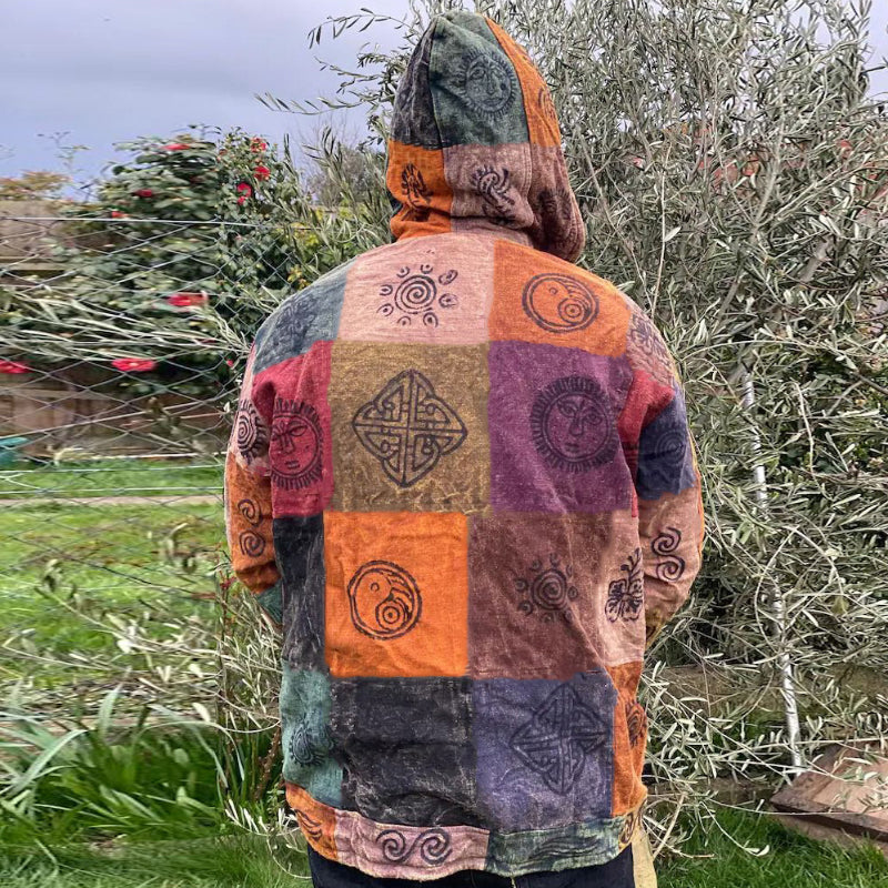 Hooded Slim Fit Printed Jacket