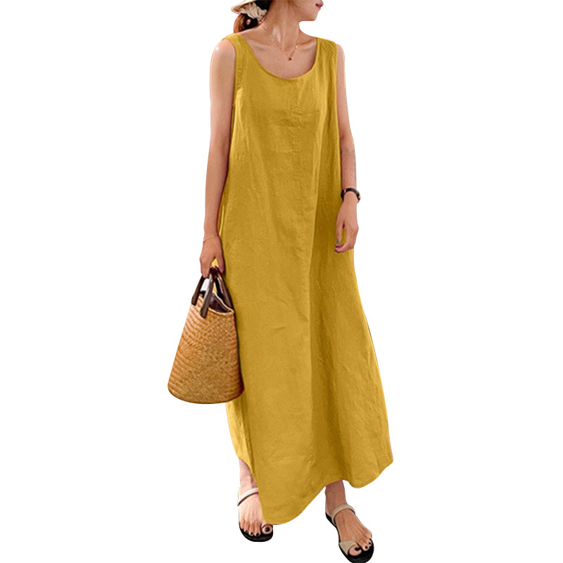 Tank Top Cotton and Linen Dress