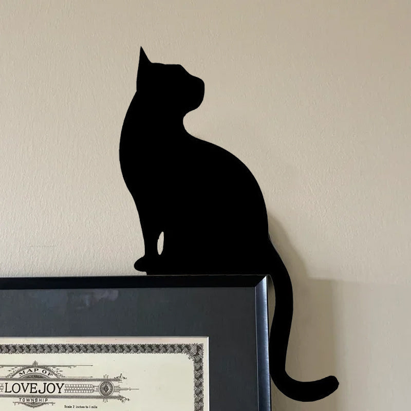 Halloween Black Cat Door Corner Sign Decoration