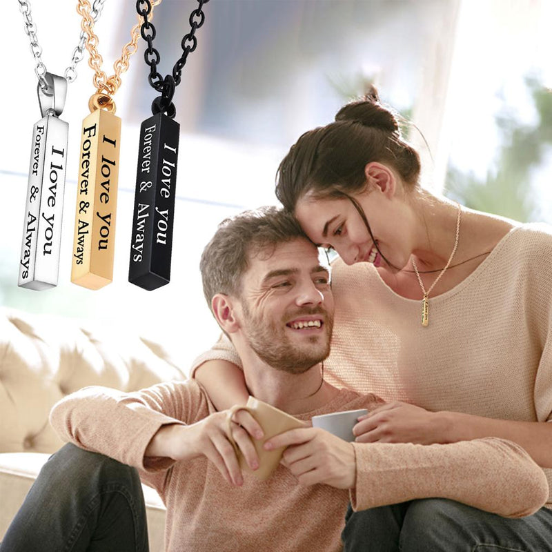 Stainless Steel Wishing Post Pendant Necklace