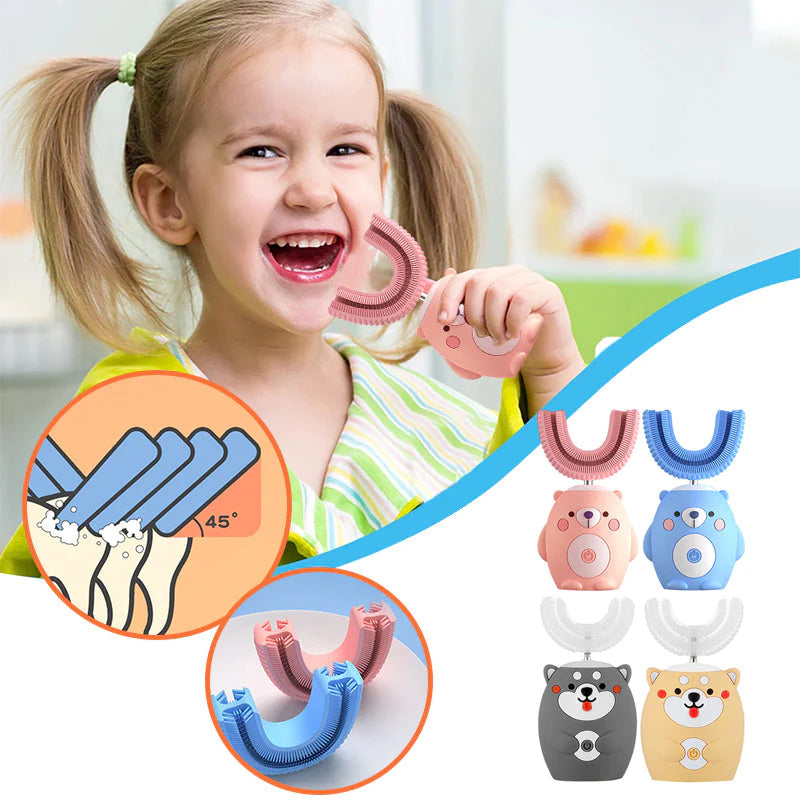 Smart 360 Degree U-shaped Children's Electric Toothbrush