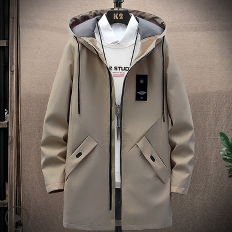 Men's Long Trench Outfits Coat