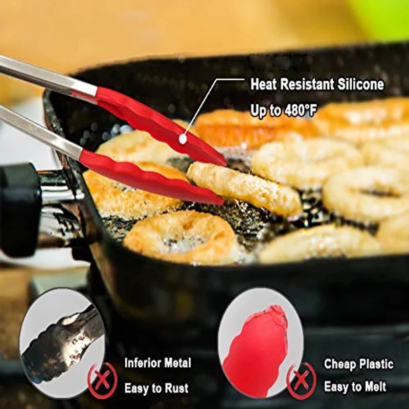 Silicone Grill Tongs