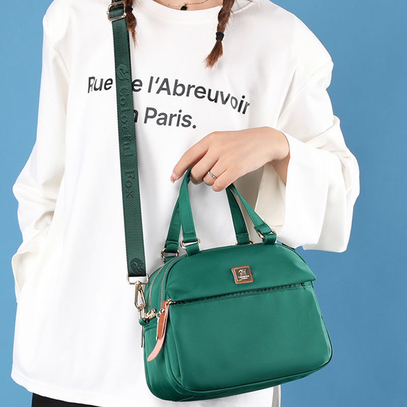 Waterproof Nylon Multi-Layer Shoulder Bag