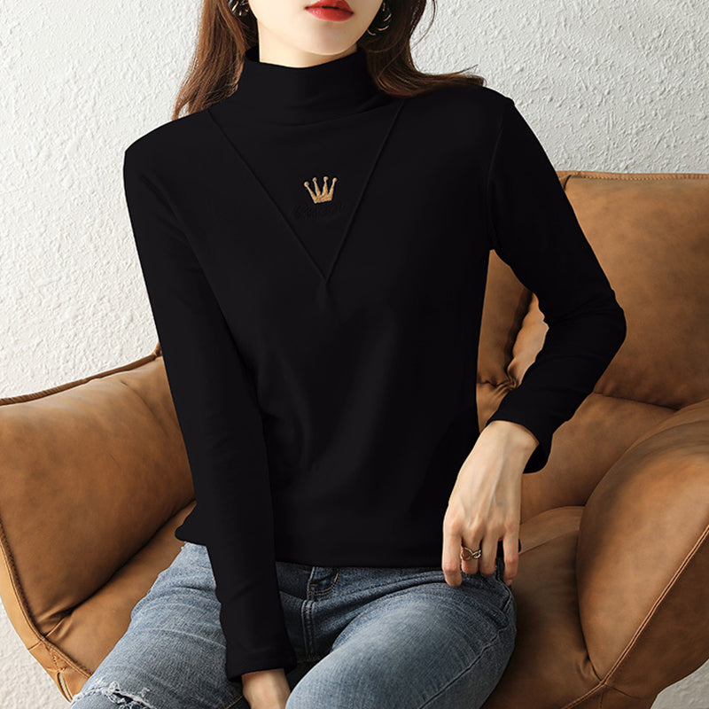 Women's Casual Long Sleeve Turtleneck Tops