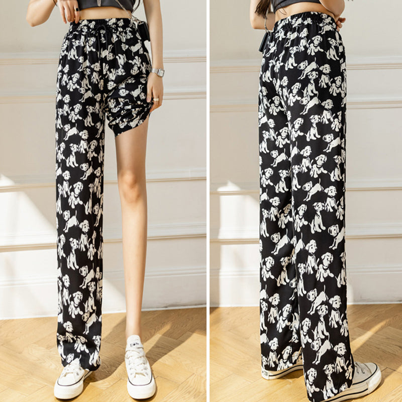 Women's Printed Ice And Snow Wide Leg Pants