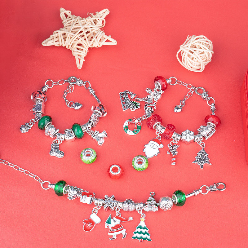 DIY Gorgeous Christmas Bracelet Set