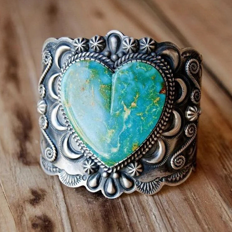 Silver Love Turquoise Ring