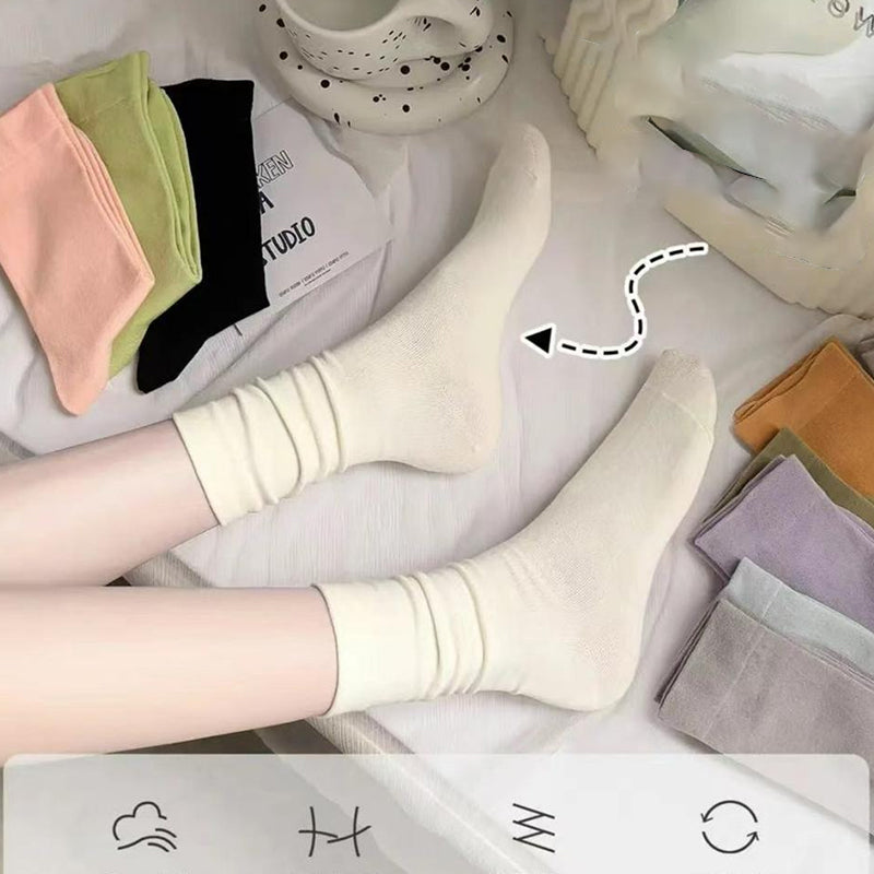 Girls' Solid Color Socks