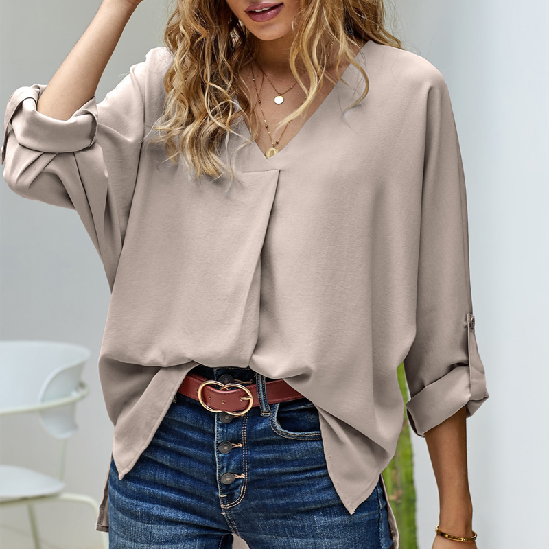 V-neck Loose Shirt