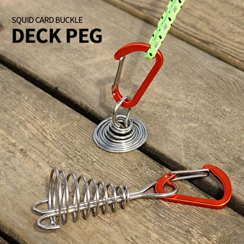 Tent Spring Buckle Deck Peg