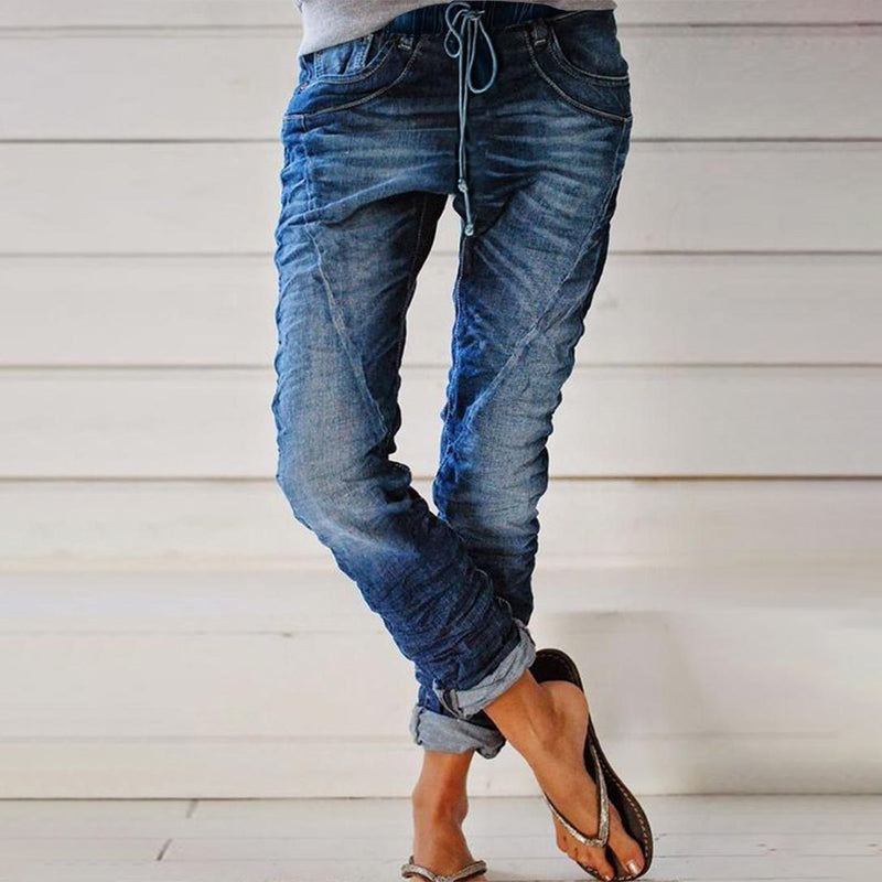 Elastic Waist Jeans