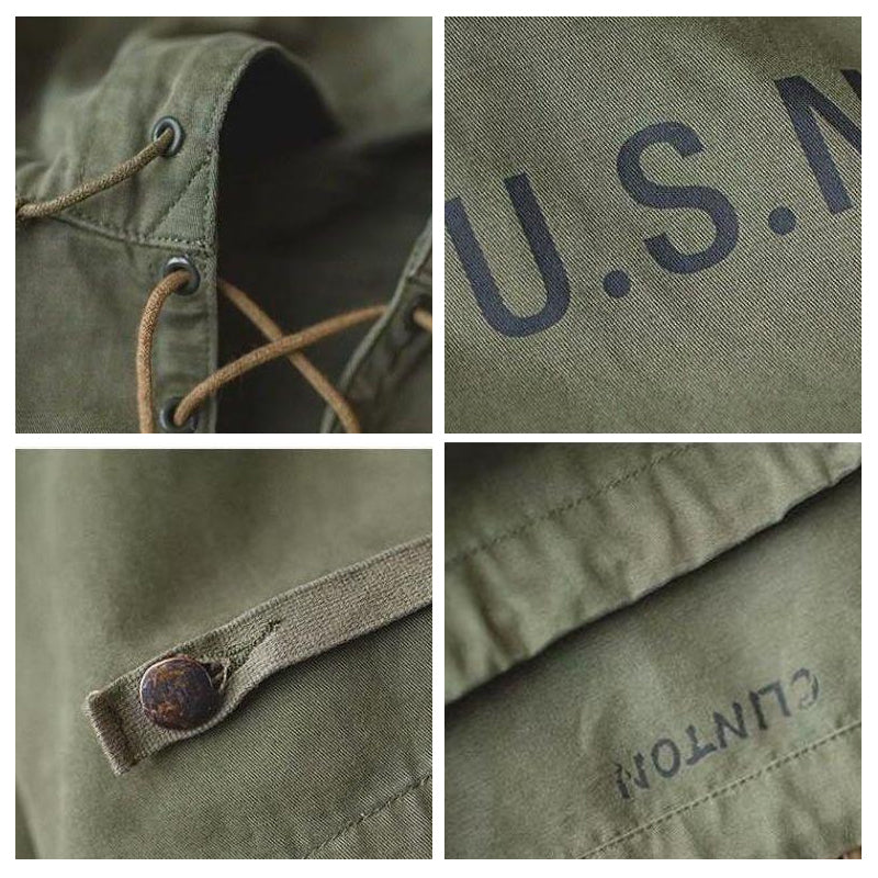 Retro Military Workwear Sweatshirt