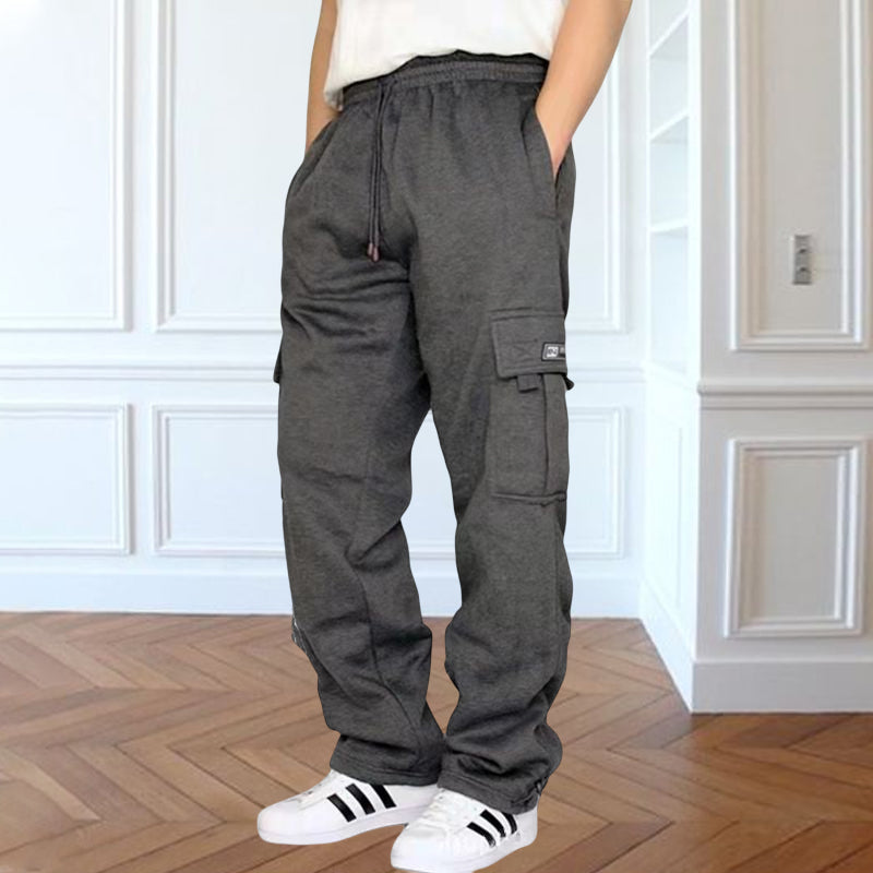 Beamed Multi-Pocket Cargo Pants