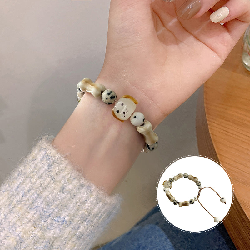 Handmade Ceramic Puppy Bracelet
