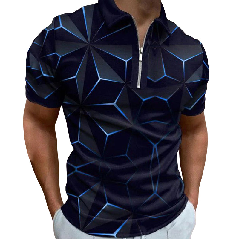Fashion Casual Printed Polo Shirt