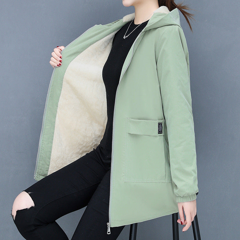 Fleece Solid Color Coat