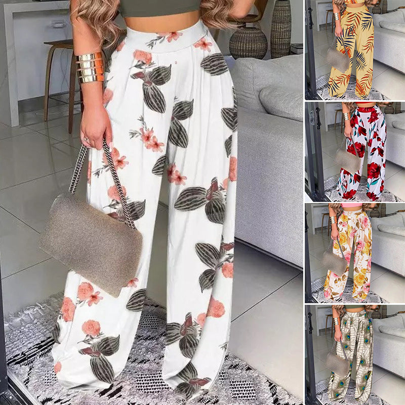 Floral Print Track Pants