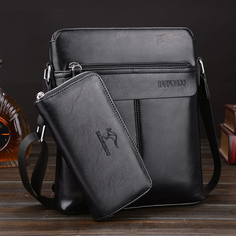 Men's shoulder bag messenger bag with handbag