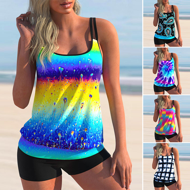 Colorful Print Swimsuit