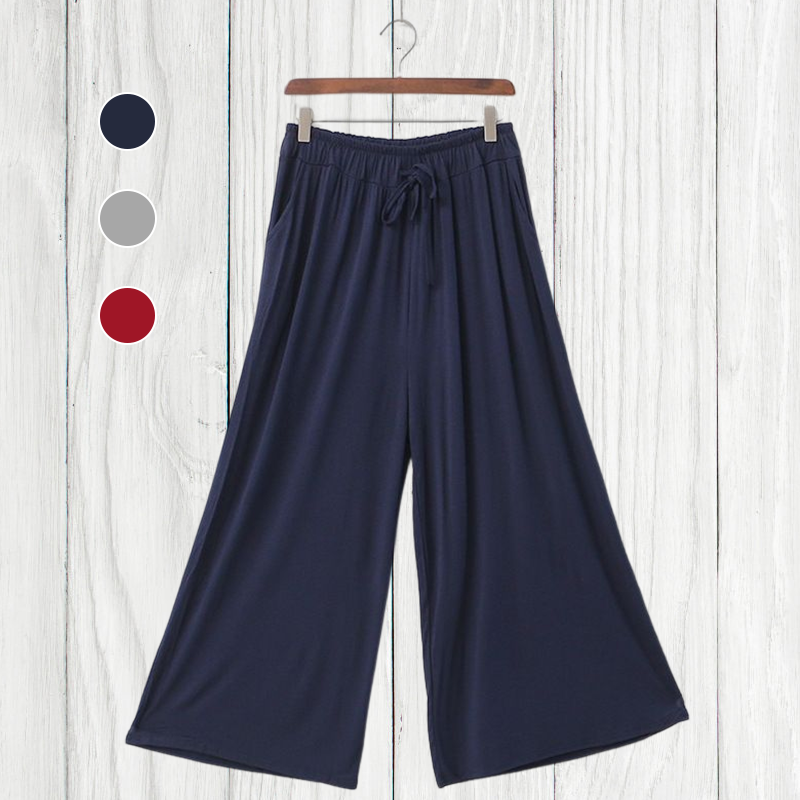 Modal Cotton Wide Leg Pants