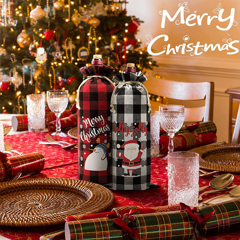 Christmas Wine Bags