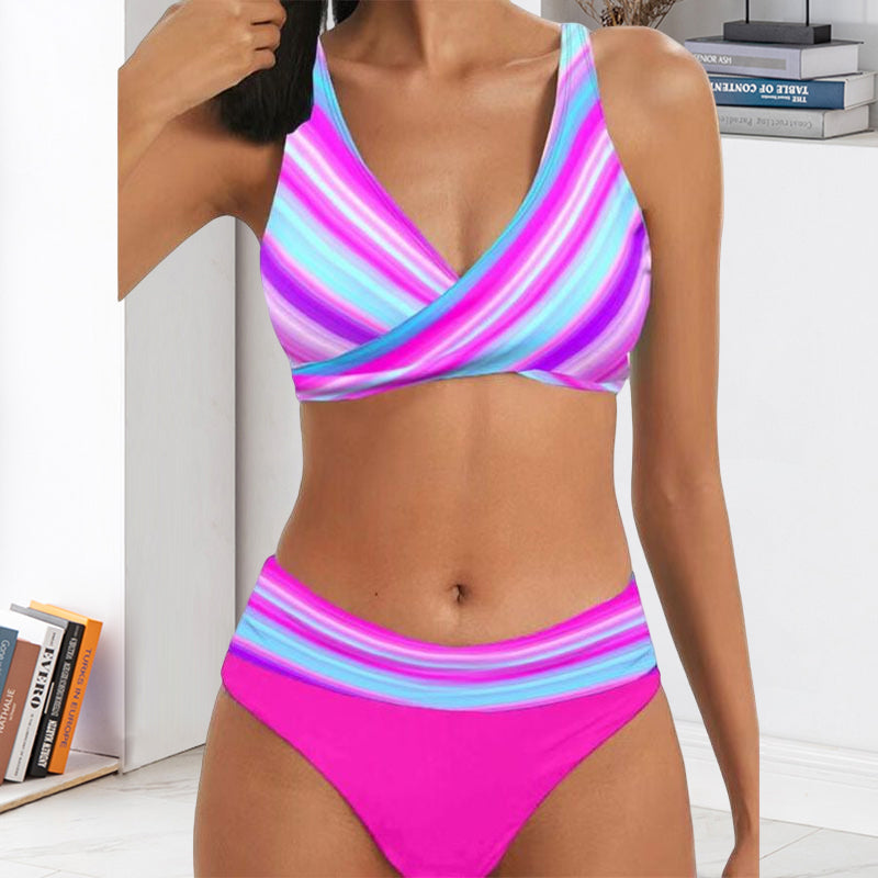 Two-piece Striped Swimsuit