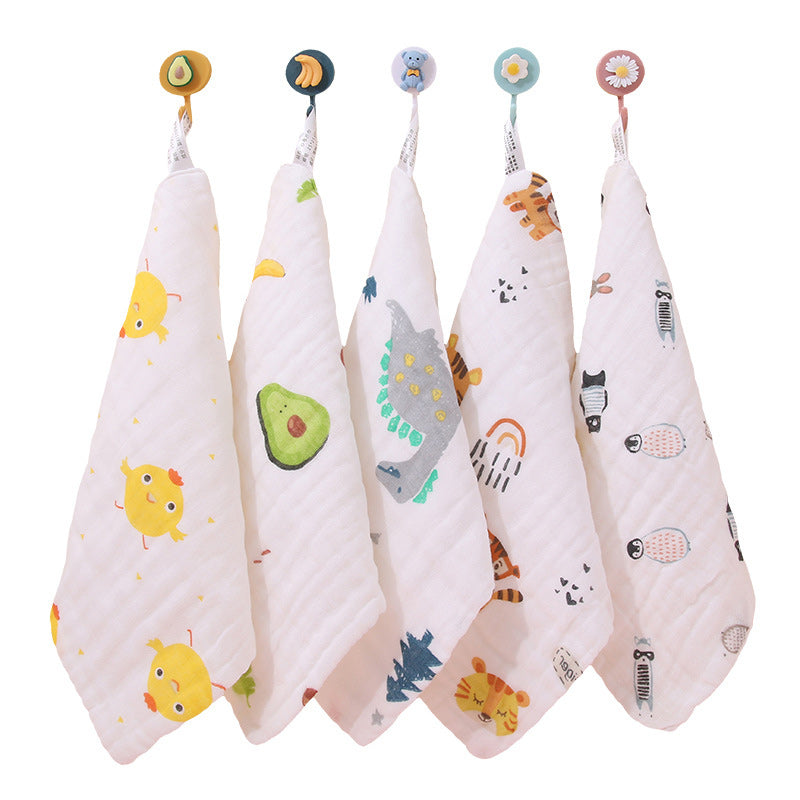 Baby Cartoon cotton gauze towel