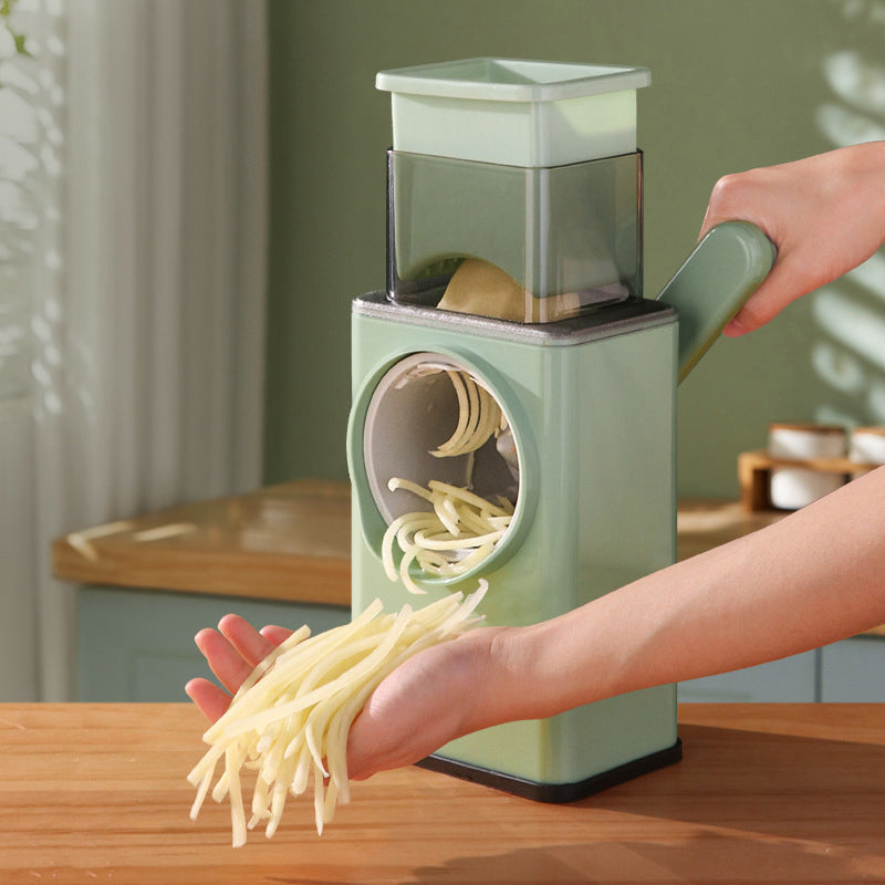 Multifunctional Drum Vegetable Cutter Kitchen Household Circular