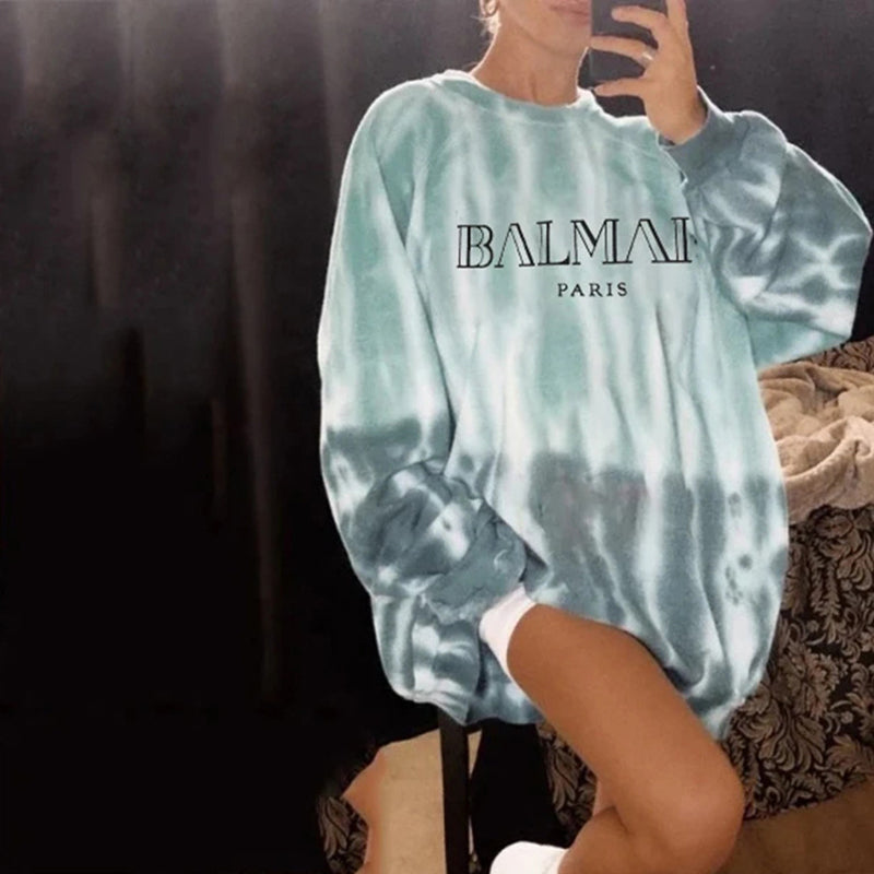 Women's Tie Dye Print Sweatshirt