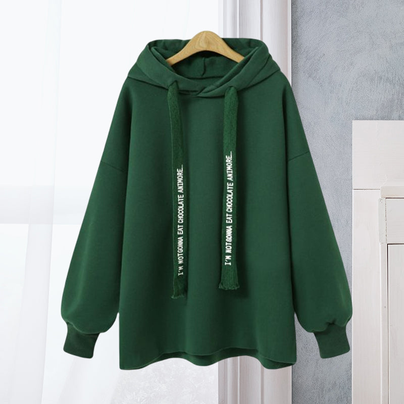 Hooded Letter Sweatshirt