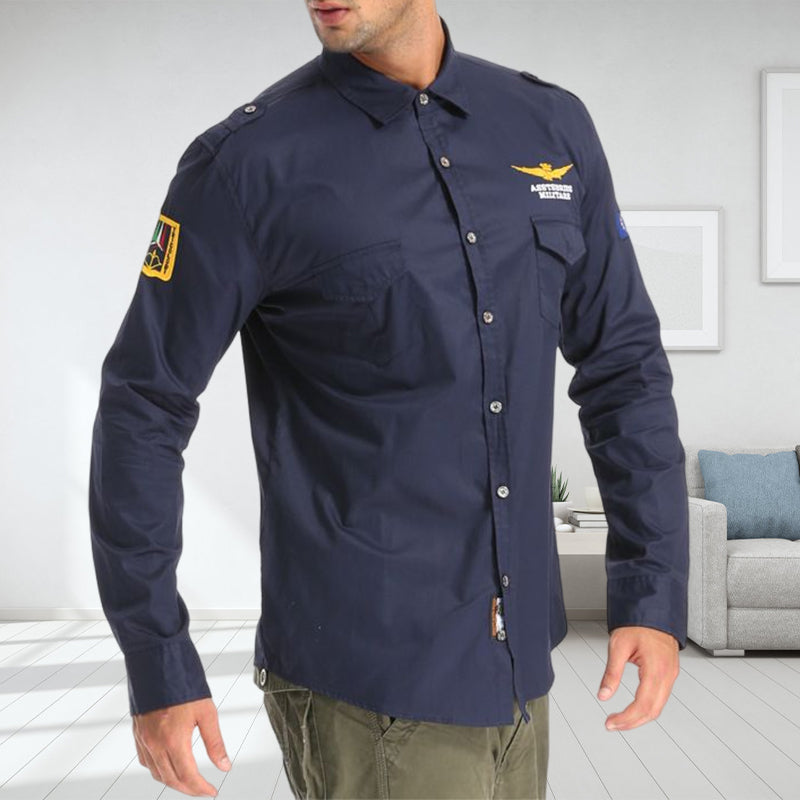 Aviator Men's Long Sleeve Shirt