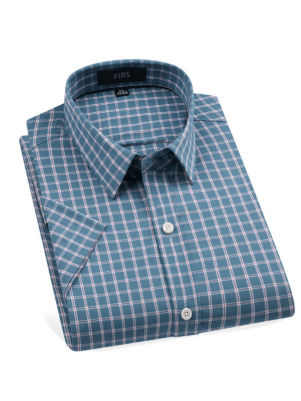 Men's Checkered Short Sleeve Shirt