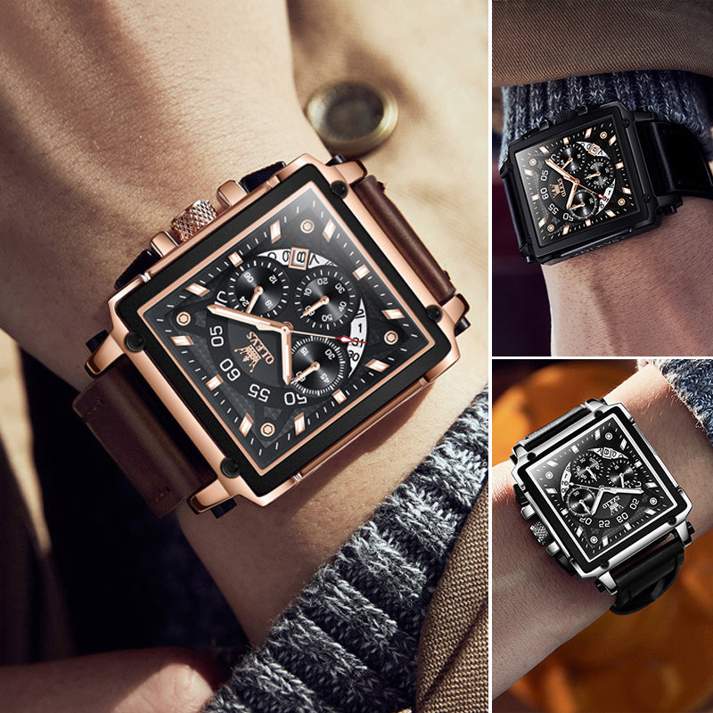 Luminous Luxury Square Business Automatic Mechanical Watch
