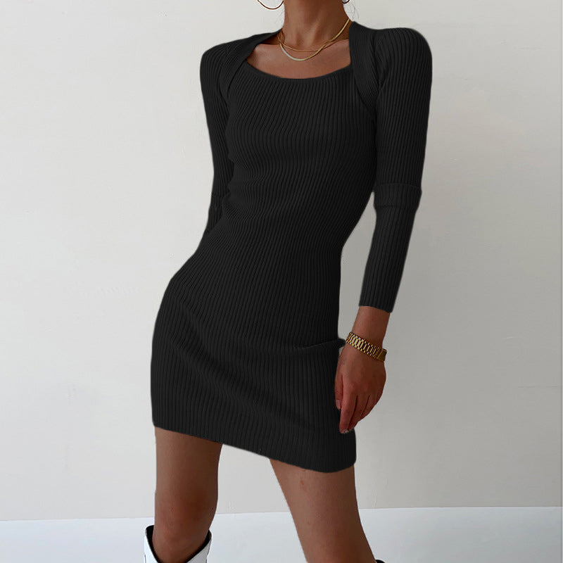 Square Neck Slim Dress