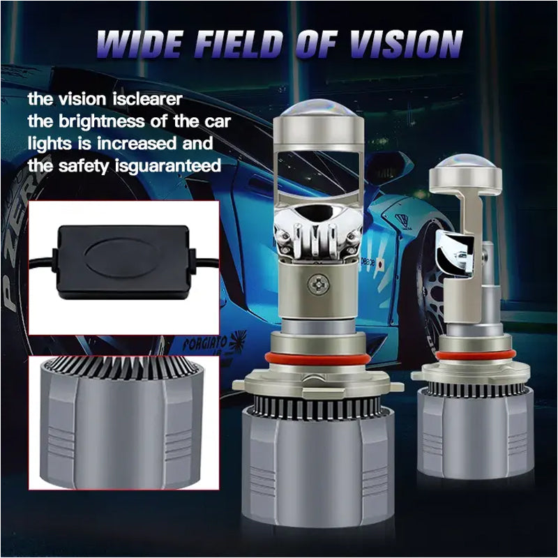Mini Projector LHD Mode Led Headlight Bulbs(2 pcs)