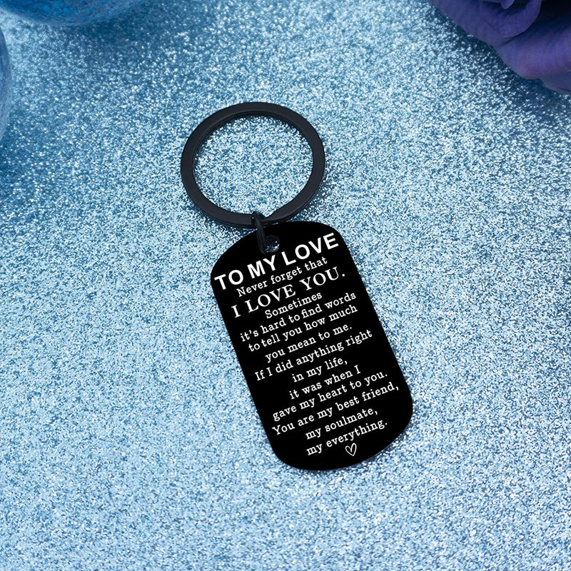 To My Love Keychain