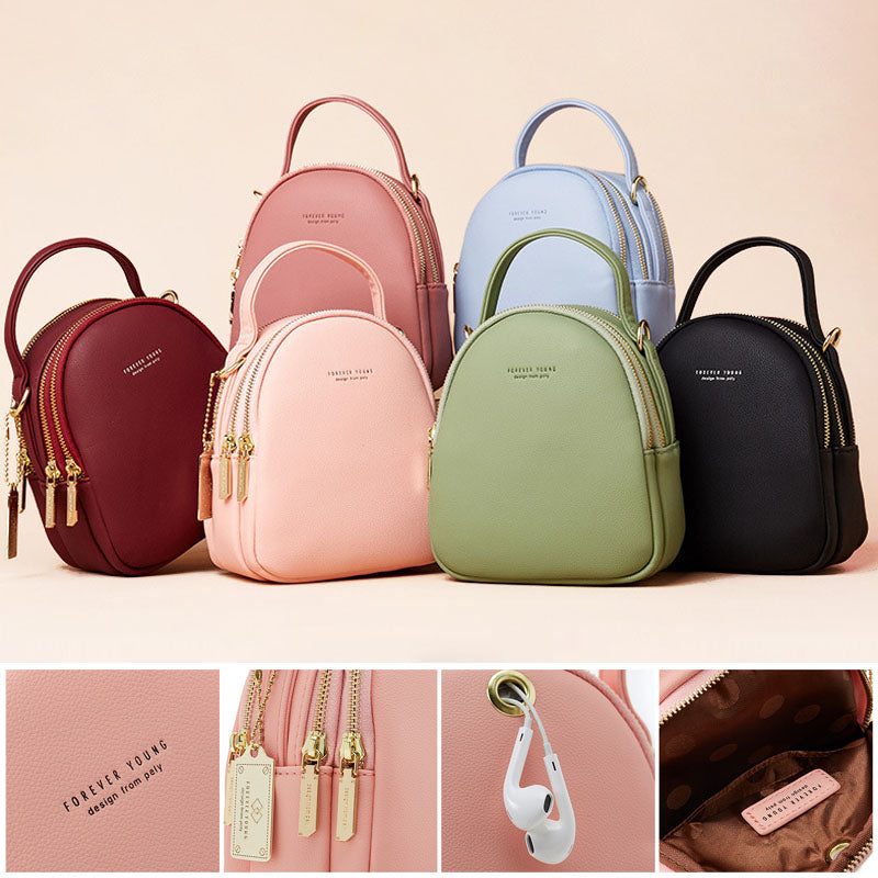 Multi-Compartment Lightweight Crossbody Bag