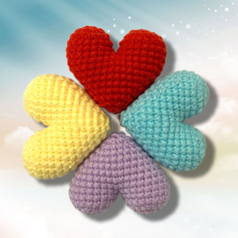 Pocket Hug, Crocheted Heart, Small Gift