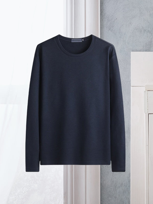 Men's Casual Comfortable Round Neck Long Sleeve T-Shirt