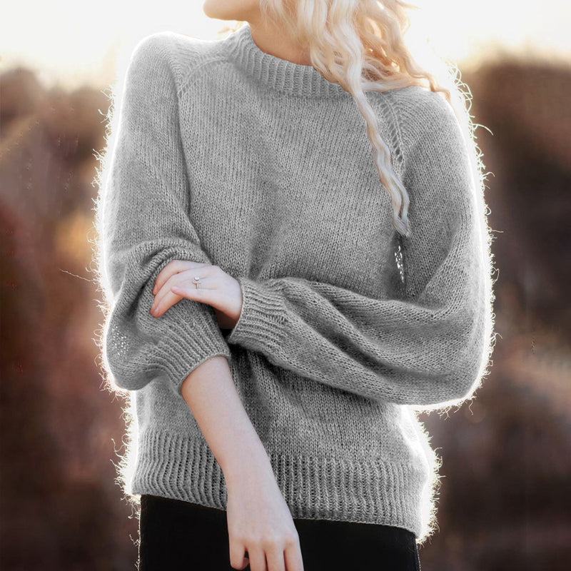 Mohair Solid Color Sweater