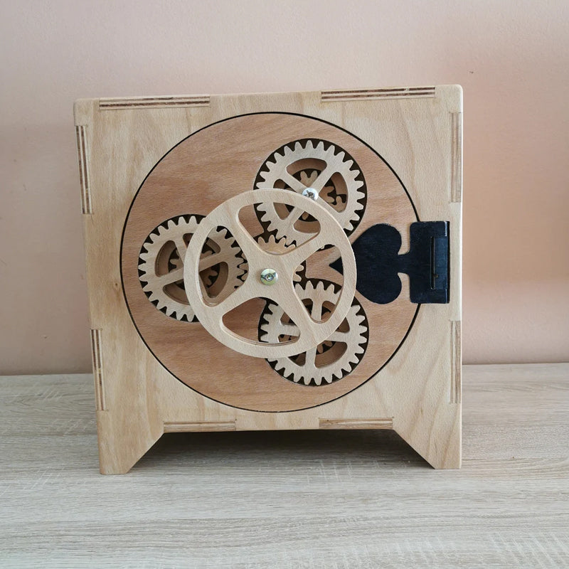 Gear Safe Wooden 3D Puzzle DIY decoration