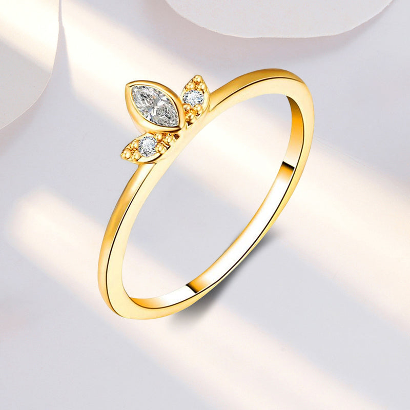 TRIPLE TEARDROP RING