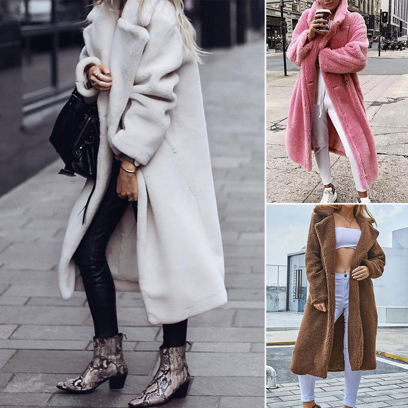 Lapel-Breasted Long Coat